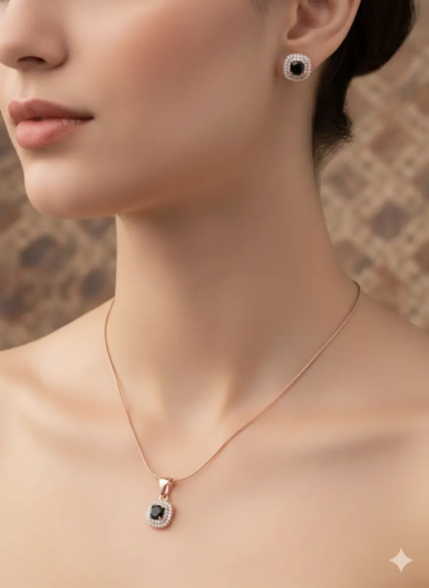 Rose Gold Pendant Set 